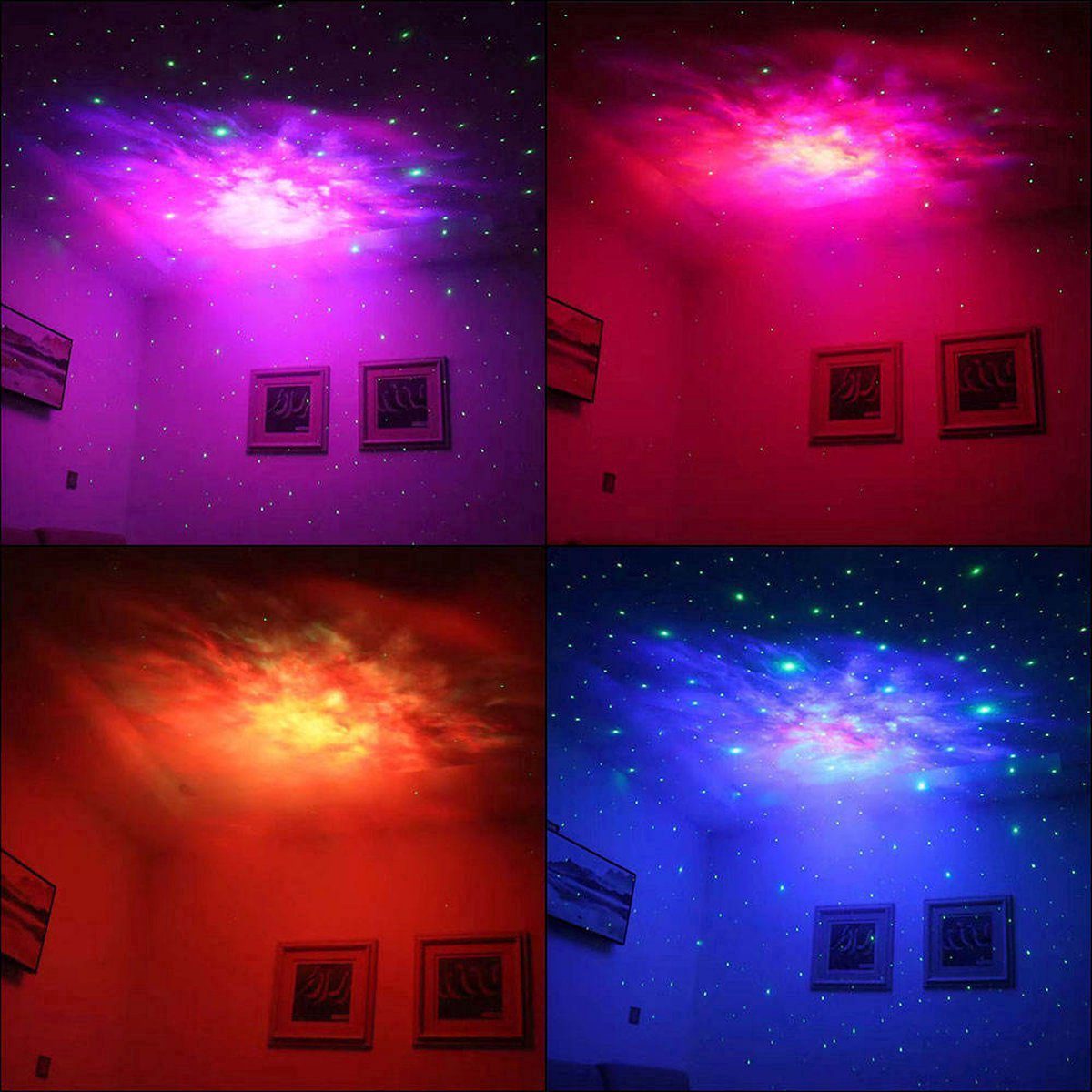 The projection filling a whole bedroom