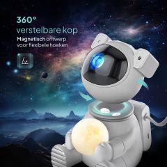 The 360 degree adjustable head of the astronaut