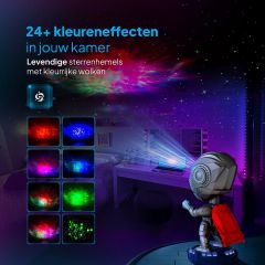 The 24 colour effects of the warrior projector
