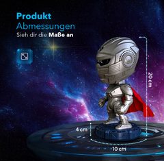 The dimensions of the warrior star projector