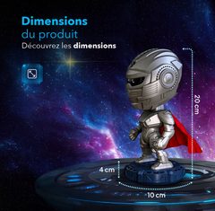 The dimensions of the warrior star projector